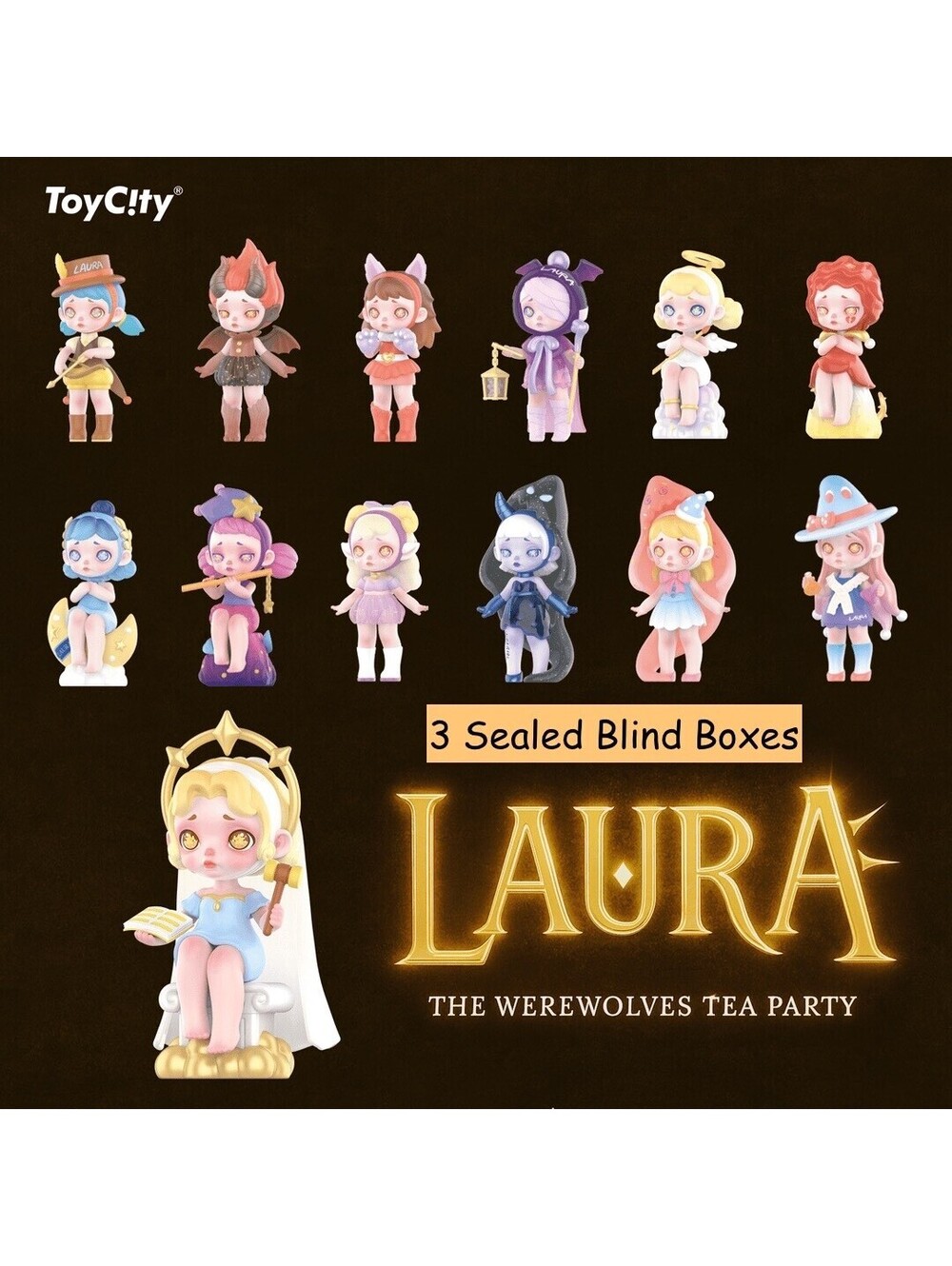 TOYCITY x LAURA The Werewolves Tea Party Series Sealed Vinyl Figure 3 Blind Box